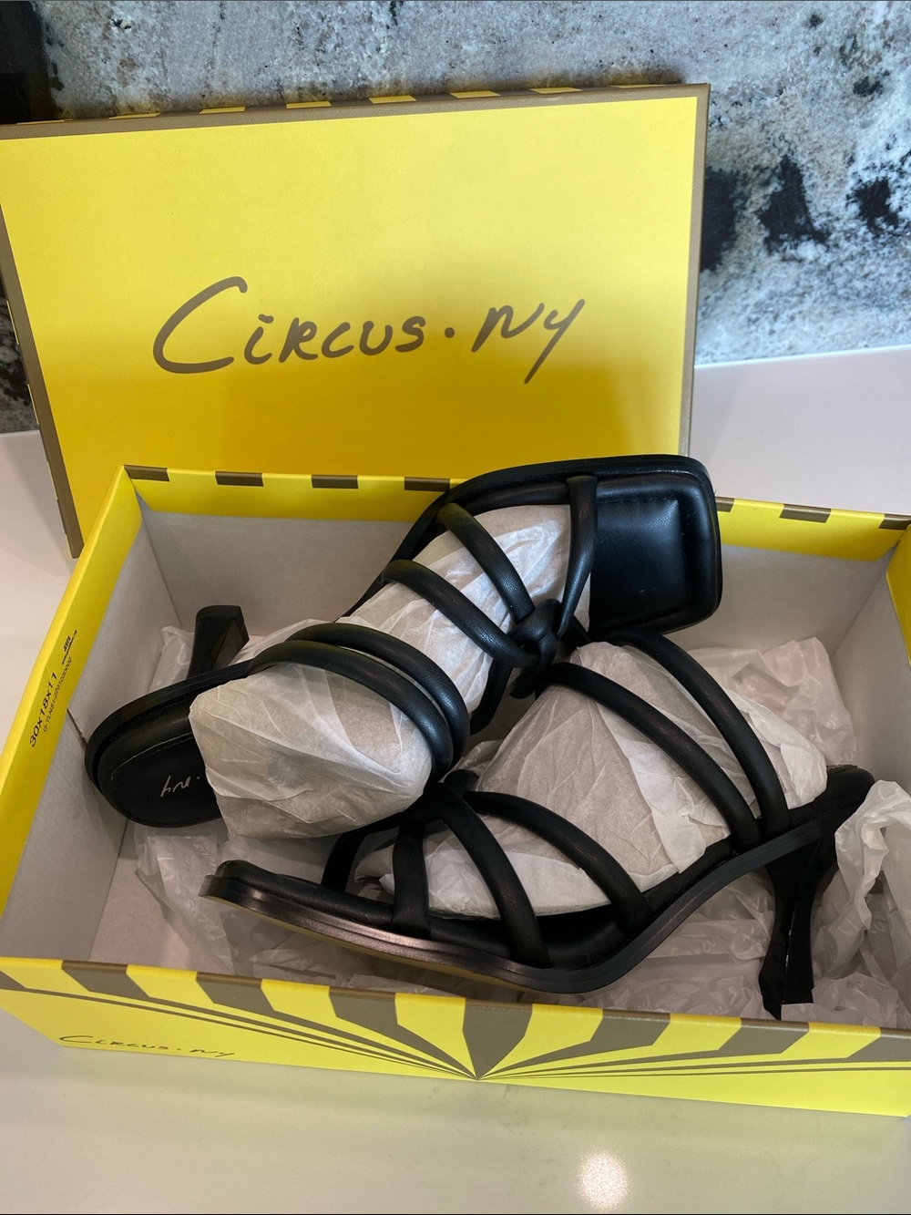 LIKE NEW CIRCUS by SAM EDELMAN Woven Heels